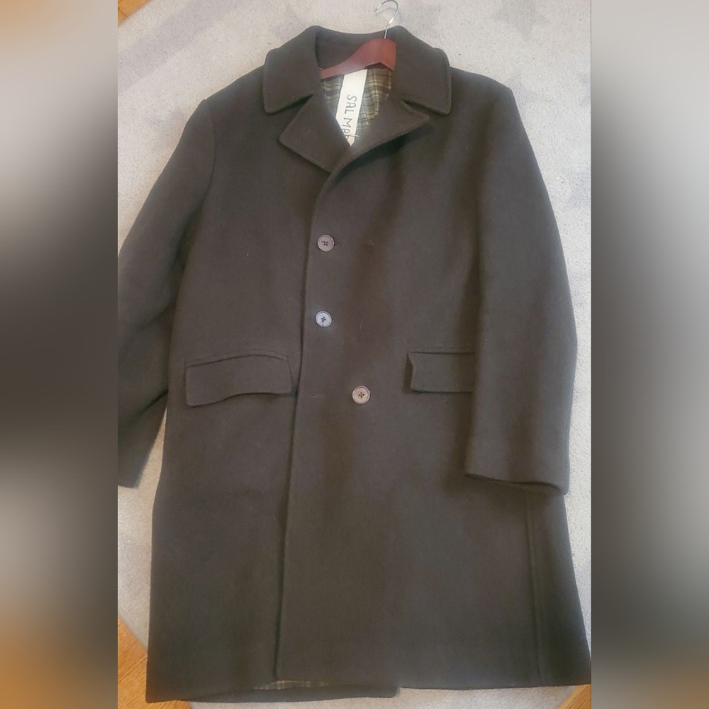Custom made Donna Karen Pattern Mens Coat Sz XL